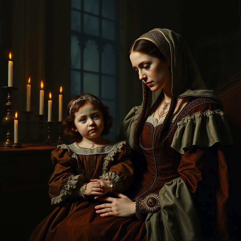 La infancia de María junto a su madre, Catalina de Aragón, antes de que Enrique VIII repudiara a la reina y declarara ilegítima a su propia hija.